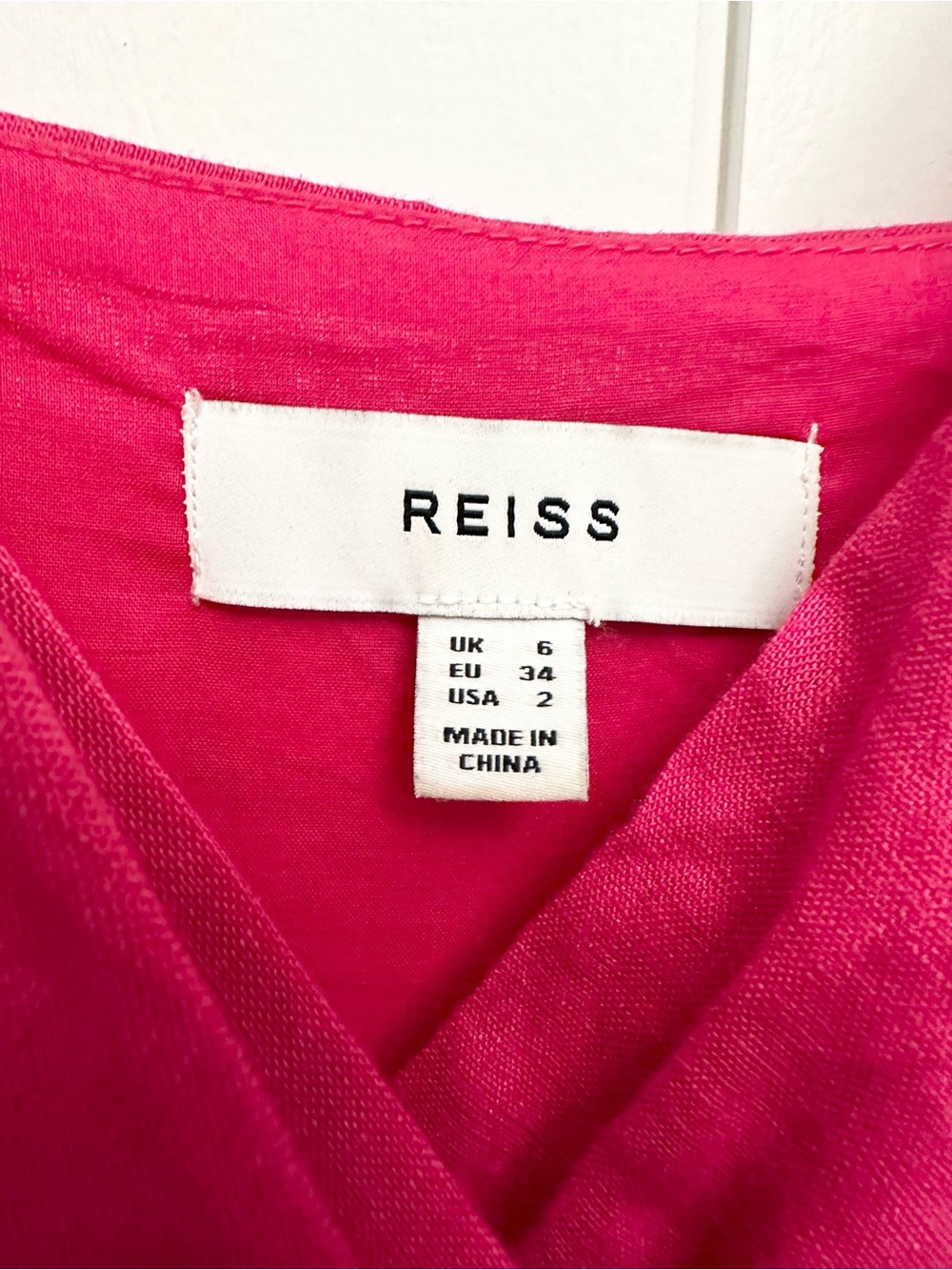 REISS Emilia Tie Front Linen Jumpsuit In Pink Size 2 - Picture 9 of 13
